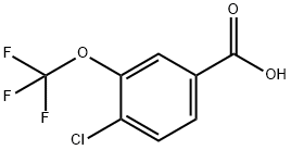 4-CHLORO-3-(TRIFLUOROMETHOXY)BENZOIC ACID Struktur