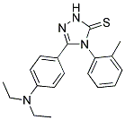 5-[4-(DIETHYLAMINO)PHENYL]-4-(2-METHYLPHENYL)-2,4-DIHYDRO-3H-1,2,4-TRIAZOLE-3-THIONE Struktur