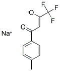 SODIUM (2Z)-1,1,1-TRIFLUORO-4-(4-METHYLPHENYL)-4-OXOBUT-2-EN-2-OLATE Struktur