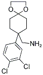 C-[8-(3,4-DICHLORO-PHENYL)-1,4-DIOXA-SPIRO[4.5]DEC-8-YL]-METHYLAMINE Struktur