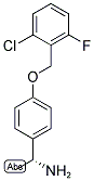 (R)-1-(4-(2-CHLORO-6-FLUOROBENZYLOXY)PHENYL)ETHANAMINE Struktur