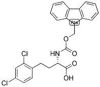 (S)-4-(2,4-DICHLORO-PHENYL)-2-(9H-FLUOREN-9-YLMETHOXYCARBONYLAMINO)-BUTYRIC ACID Struktur