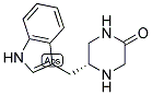 (R)-5-(1H-INDOL-3-YLMETHYL)-PIPERAZIN-2-ONE Struktur