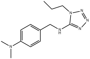 N-(4-(DIMETHYLAMINO)BENZYL)-1-PROPYL-1H-TETRAZOL-5-AMINE Struktur