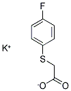 POTASSIUM [(4-FLUOROPHENYL)THIO]ACETATE Struktur