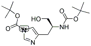 4-(2(S)-TERT-BUTOXYCARBONYLAMINO-3-HYDROXYPROPYL)-IMIDAZOLE-1-CARBOXYLIC ACID TERT-BUTYL ESTER Struktur