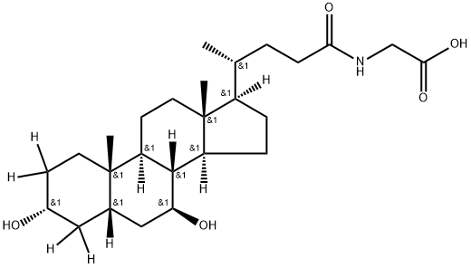 GLYCOURSODEOXYCHOLIC-2,2,4,4-D4 ACID Struktur