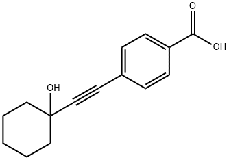 4-(1-HYDROXY-CYCLOHEXYLETHYNYL)-BENZOIC ACID Struktur