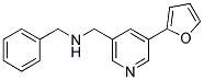 N-BENZYL(5-(FURAN-2-YL)PYRIDIN-3-YL)METHANAMINE Struktur