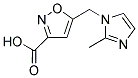 5-[(2-METHYL-1H-IMIDAZOL-1-YL)METHYL]ISOXAZOLE-3-CARBOXYLIC ACID Struktur