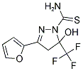 3-(2-FURYL)-5-HYDROXY-5-(TRIFLUOROMETHYL)-4,5-DIHYDRO-1H-PYRAZOLE-1-CARBOTHIOAMIDE Struktur