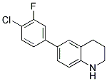 6-(4-CHLORO-3-FLUOROPHENYL)-1,2,3,4-TETRAHYDROQUINOLINE Struktur