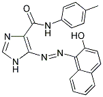 5-[(E)-(2-HYDROXY-1-NAPHTHYL)DIAZENYL]-N-(4-METHYLPHENYL)-1H-IMIDAZOLE-4-CARBOXAMIDE Struktur