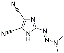 2-[(1E)-3,3-DIMETHYLTRIAZ-1-ENYL]-1H-IMIDAZOLE-4,5-DICARBONITRILE Struktur