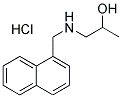 1-[(NAPHTHALEN-1-YLMETHYL)-AMINO]-PROPAN-2-OL HYDROCHLORIDE Struktur