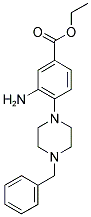 3-AMINO-4-(4-BENZYL-PIPERAZIN-1-YL)-BENZOIC ACID ETHYL ESTER Struktur