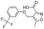 5-METHYL-4-(3-TRIFLUOROMETHYL-PHENOXYMETHYL)-ISOXAZOLE-3-CARBOXYLIC ACID Struktur