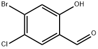 4-BROMO-5-CHLORO-2-HYDROXY-BENZALDEHYDE Struktur