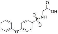 2-([(4-PHENOXYPHENYL)SULFONYL]AMINO)ACETIC ACID Struktur