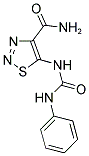 5-[(ANILINOCARBONYL)AMINO]-1,2,3-THIADIAZOLE-4-CARBOXAMIDE Struktur