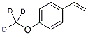 4-METHOXYSTYRENE-D3 Struktur