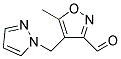 5-METHYL-4-(1H-PYRAZOL-1-YLMETHYL)ISOXAZOLE-3-CARBALDEHYDE Struktur