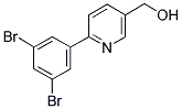 [6-(3,5-DIBROMOPHENYL)PYRIDIN-3-YL]METHANOL Struktur