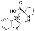 (S)-ALPHA-(3-BENZOTHIOPHENYLMETHYL)-PROLINE-HCL Struktur