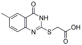 (6-METHYL-4-OXO-3,4-DIHYDRO-QUINAZOLIN-2-YLSULFANYL)-ACETIC ACID Struktur