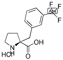 (S)-ALPHA-(3-TRIFLUOROMETHYL-BENZYL)-PROLINE-HCL Struktur