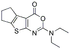 2-(DIETHYLAMINO)-6,7-DIHYDRO-4H, 5H-CYCLOPENTA[4,5] THIENO[2,3-D][1,3]OXAZIN-4-ONE Struktur