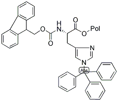 FMOC-L-HIS(TRT)-PEG-PS Struktur