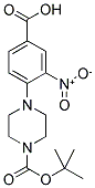 1-BOC-4-(4-CARBOXY-2-NITROPHENYL)PIPERAZINE Struktur