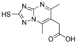 (2-MERCAPTO-5,7-DIMETHYL[1,2,4]TRIAZOLO[1,5-A]PYRIMIDIN-6-YL)ACETIC ACID Struktur