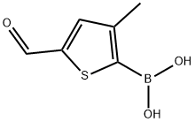 5-FORMYL-3-METHYLTHIOPHENE-2-BORONIC ACID Struktur