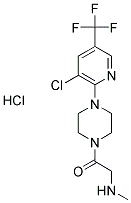 N-(2-[4-[3-CHLORO-5-(TRIFLUOROMETHYL)PYRIDIN-2-YL]PIPERAZIN-1-YL]-2-OXOETHYL)-N-METHYLAMINE HYDROCHLORIDE Struktur