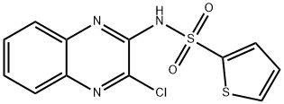 N-(3-CHLOROQUINOXALIN-2-YL)THIOPHENE-2-SULFONAMIDE Struktur