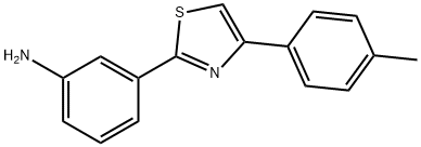 3-(4-P-TOLYL-THIAZOL-2-YL)-PHENYLAMINE Struktur