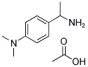 [4-(1-AMINO-ETHYL)-PHENYL]-DIMETHYL-AMINE ACETATE Struktur