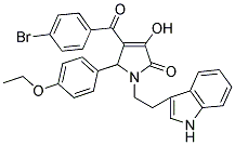 1-(2-(1H-INDOL-3-YL)ETHYL)-4-(4-BROMOBENZOYL)-5-(4-ETHOXYPHENYL)-3-HYDROXY-1H-PYRROL-2(5H)-ONE Struktur