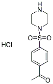 1-[4-(PIPERAZIN-1-YLSULFONYL)PHENYL]ETHANONE HYDROCHLORIDE Struktur