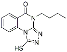 4-BUTYL-1-MERCAPTO[1,2,4]TRIAZOLO[4,3-A]QUINAZOLIN-5(4H)-ONE Struktur