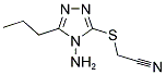 [(4-AMINO-5-PROPYL-4H-1,2,4-TRIAZOL-3-YL)SULFANYL]ACETONITRILE Struktur