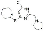 4-CHLORO-2-(PYRROLIDIN-1-YLMETHYL)-5,6,7,8-TETRAHYDRO[1]BENZOTHIENO[2,3-D]PYRIMIDINE Struktur