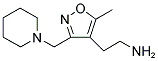 (2-[5-METHYL-3-(PIPERIDIN-1-YLMETHYL)ISOXAZOL-4-YL]ETHYL)AMINE Struktur