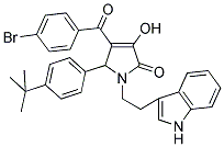 1-(2-(1H-INDOL-3-YL)ETHYL)-4-(4-BROMOBENZOYL)-5-(4-TERT-BUTYLPHENYL)-3-HYDROXY-1H-PYRROL-2(5H)-ONE Struktur