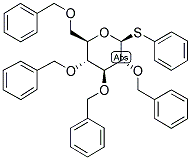 PHENYL 2,3,4,6-TETRA-O-BENZYL-1-THIO-BETA-D-GLUCOPYRANOSIDE Struktur