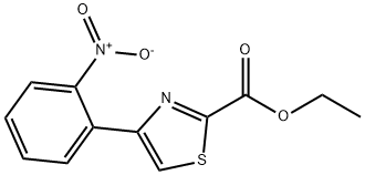 ETHYL 4-(2-NITROPHENYL)THIAZOLE-2-CARBOXYLATE Struktur