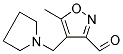 5-METHYL-4-(PYRROLIDIN-1-YLMETHYL)ISOXAZOLE-3-CARBALDEHYDE Struktur