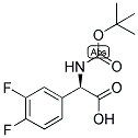 (R)-TERT-BUTOXYCARBONYLAMINO-(3,4-DIFLUORO-PHENYL)-ACETIC ACID Struktur